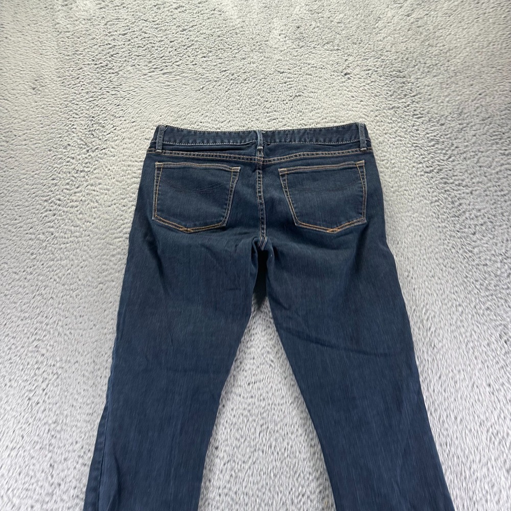 Gap Jeans Womens 10 Blue Cotton Denim Skinny Workwear Faded Dark Wash Stretch - Picture 4 of 10
